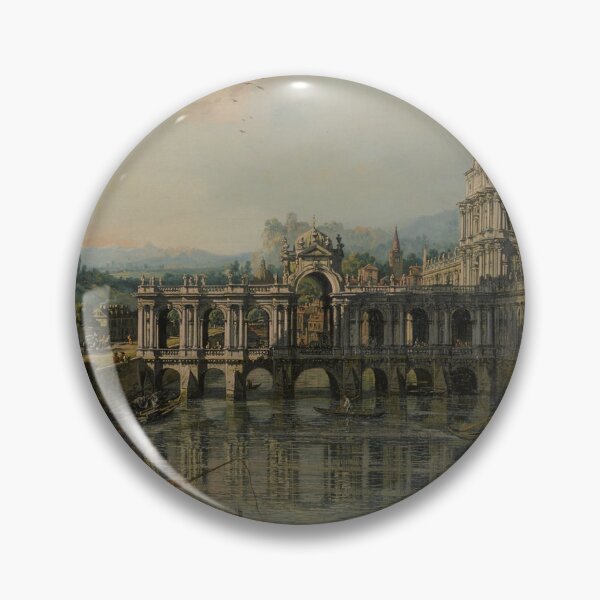 Item preview, Architectural Capriccio with a Palace (18th century) - Bernardo Bellotto designed and sold by SALON DES ARTS.