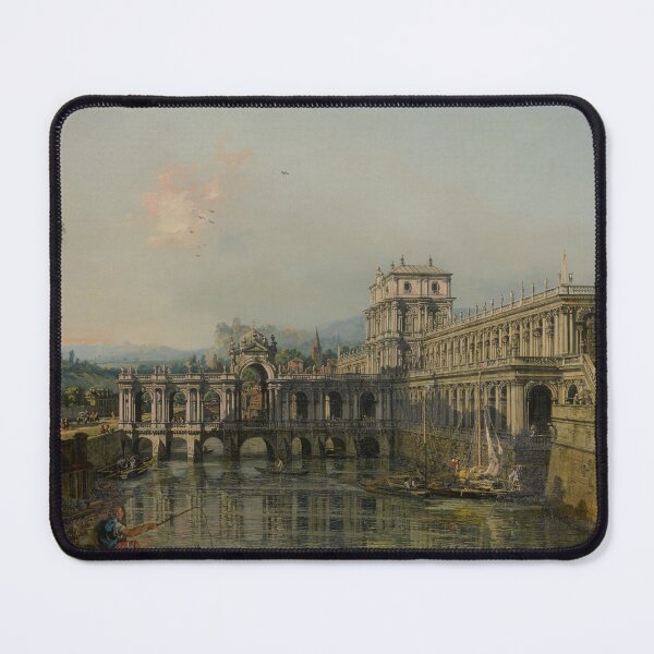 Item preview, Architectural Capriccio with a Palace (18th century) - Bernardo Bellotto designed and sold by SALON DES ARTS.