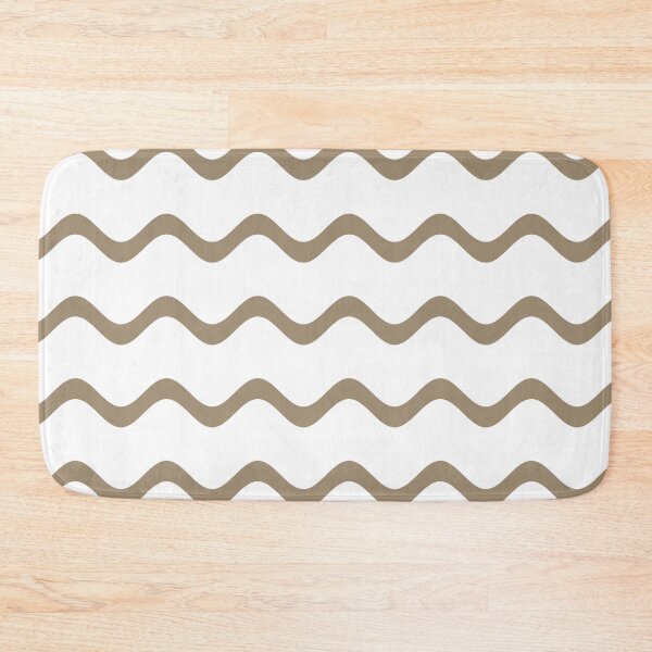 Item preview, Brown and White Rippled Horizontal Stripe Pattern Pairs DE 2022 Trending Color Tuscan Mosaic DE6208 designed and sold by ColorOfTheYears.