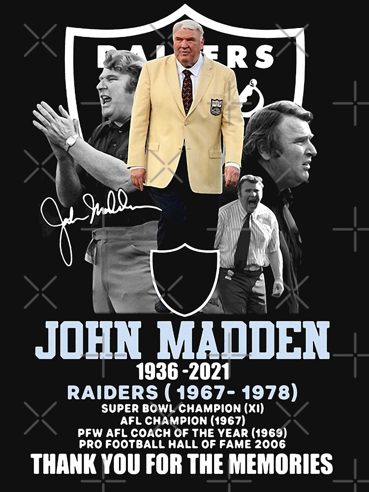 Design john madden las vegas raiders 1936-2021 shirt, hoodie