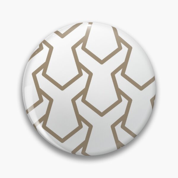 Item preview, Brown and White Tessellation Line Pattern 11 Pairs DE 2022 Trending Color Tuscan Mosaic DE6208 designed and sold by ColorOfTheYears.