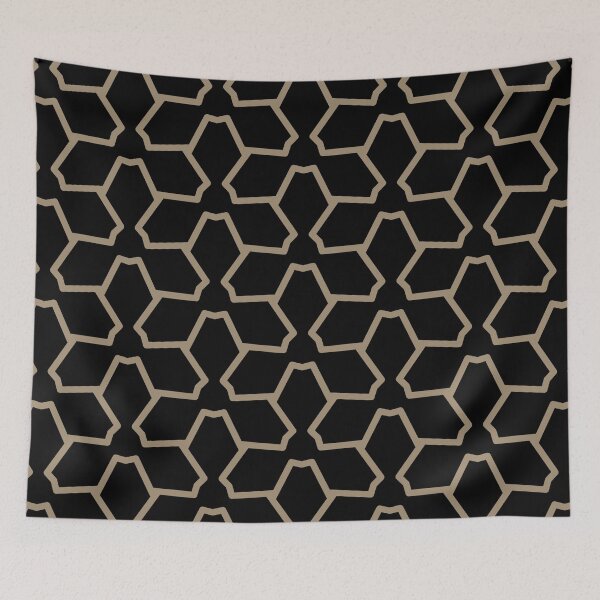 Item preview, Black and Brown Tessellation Line Pattern 12 Pairs DE 2022 Trending Color Tuscan Mosaic DE6208 designed and sold by ColorOfTheYears.