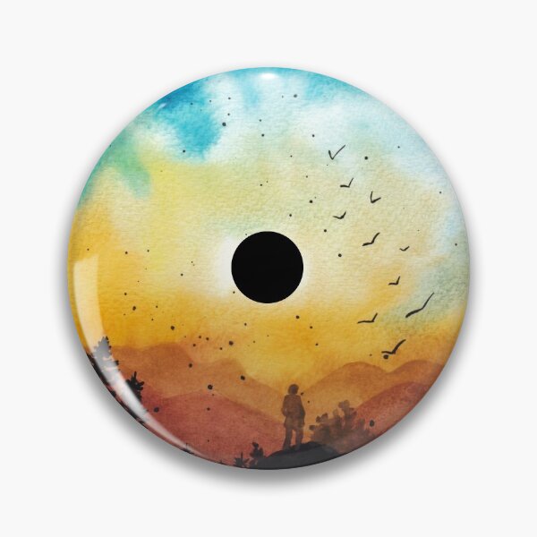 Aperçu de l'œuvre Aquarelle Sunset Mountains Art sur vinyles pour les lecteurs de musique des années 80 ou les mélomanes - Vinyle Records créée et vendue par Funwithmusic.