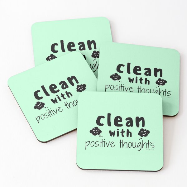 Item preview, Clean with Positive Thoughts Inspirational Housekeeping designed and sold by SavvyCleaner.