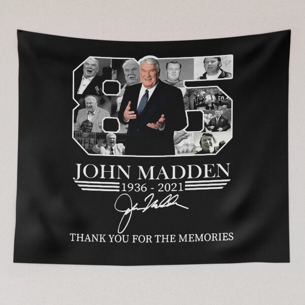 Item preview, John Madden RIP Thank You For The Memories designed and sold by NilseUS.