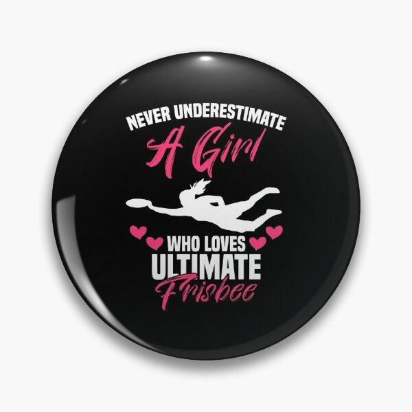 Item preview, Never Underestimate A Girl For An Ultimate Frisbee Handler designed and sold by Nessshirts.