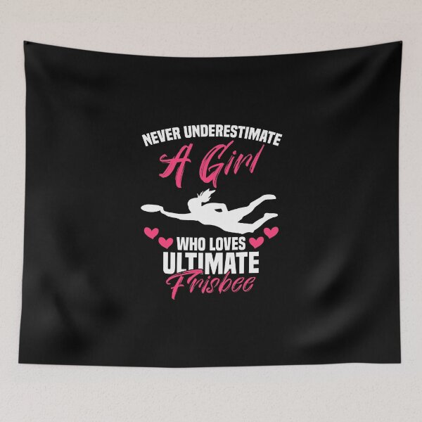 Item preview, Never Underestimate A Girl For An Ultimate Frisbee Handler designed and sold by Nessshirts.