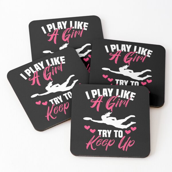 Item preview, I Play Like A Girl Try To Keep Up Ultimate Frisbee Handler designed and sold by Nessshirts.