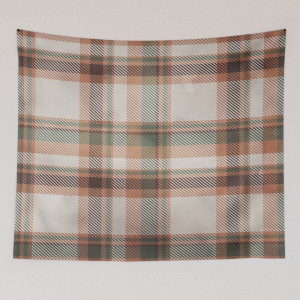 Item preview, Aspen Flannel Gray Orange designed and sold by storyboxdesigns.