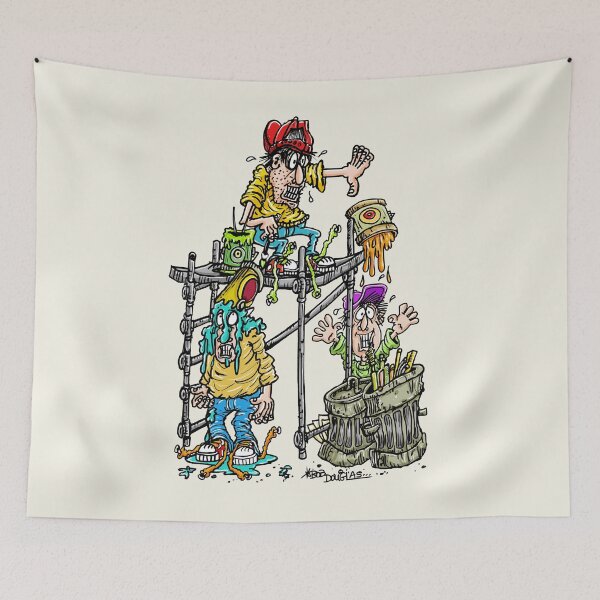 Item preview, Artist Working on a Scaffolding! designed and sold by bobtheartman.