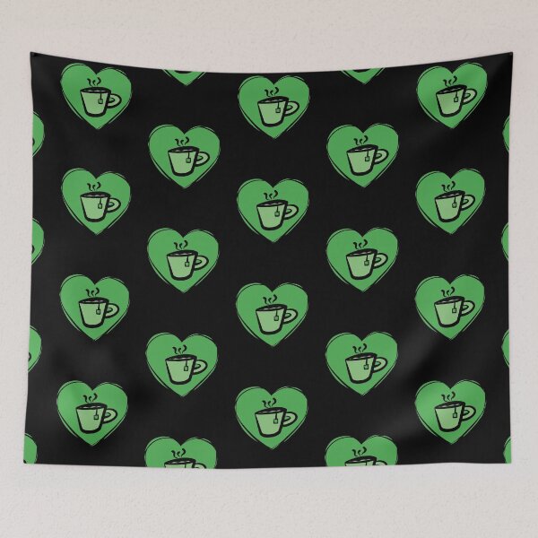 Item preview, Green Heart Green Tea designed and sold by SubtleSplit.