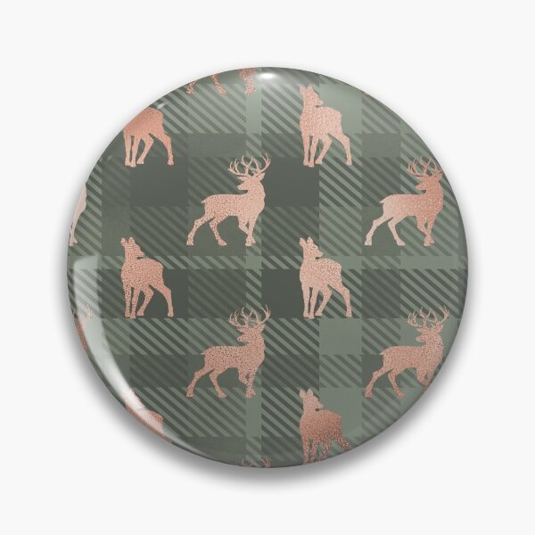 Item preview, Aspen Flannel Green Deer designed and sold by storyboxdesigns.