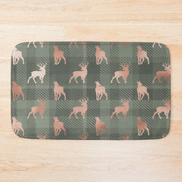 Item preview, Aspen Flannel Green Deer designed and sold by storyboxdesigns.