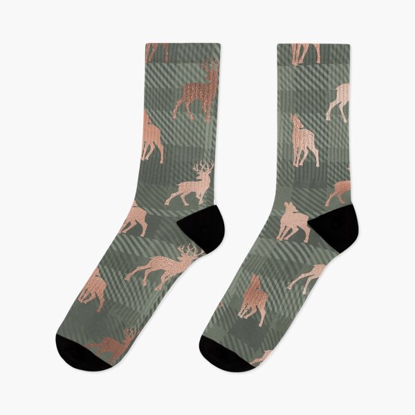 Item preview, Aspen Flannel Green Deer designed and sold by storyboxdesigns.