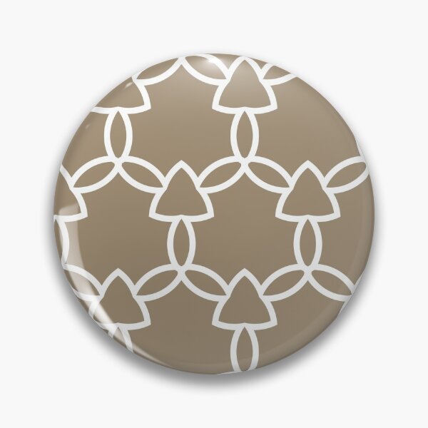 Item preview, Brown and White Tessellation Line Pattern 29 Pairs DE 2022 Trending Color Tuscan Mosaic DE6208 designed and sold by ColorOfTheYears.