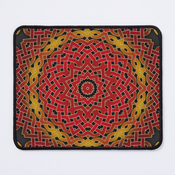 Item preview, Red Yellow Celtic Knot kaleidoscope 236 designed and sold by bloomingvine.