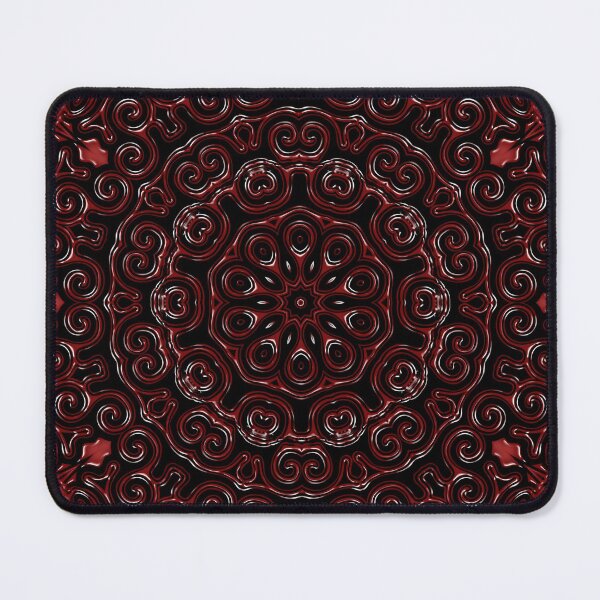 Item preview, Red Embossed Swirls designed and sold by bloomingvine.