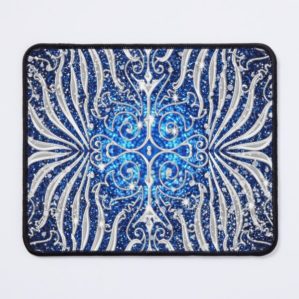 Item preview, Blue and Silver Victorian Sparkle designed and sold by bloomingvine.