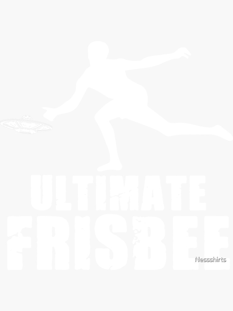 "Alien Ship Ultimate Frisbee Disc For An Airbender Handler" Sticker for