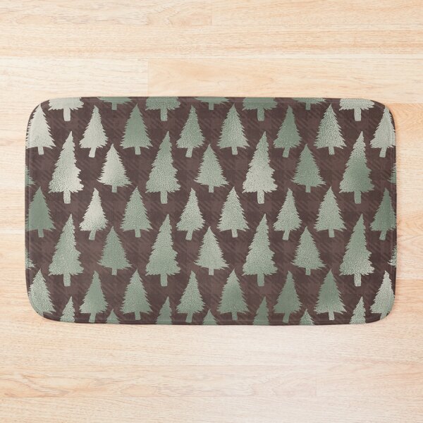 Item preview, Aspen Flannel Teal Pine Trees designed and sold by storyboxdesigns.