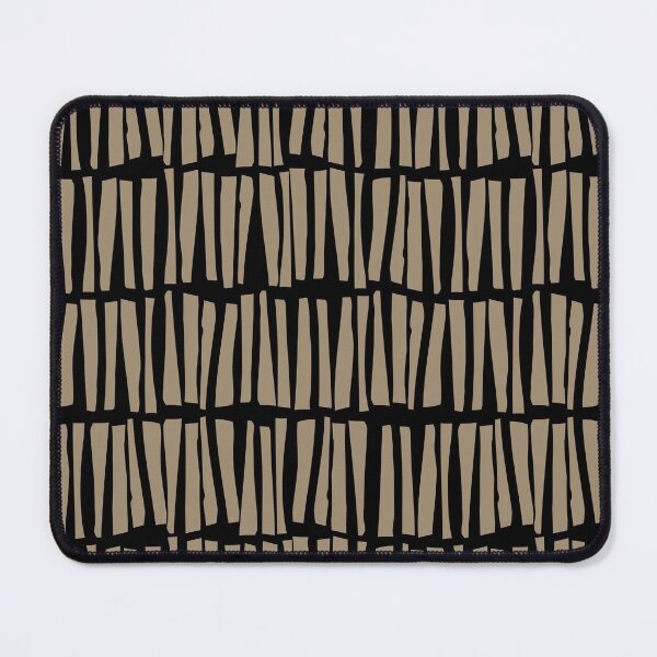 Item preview, Black and Brown Dash Stripe Line Pattern Pairs DE 2022 Trending Color Tuscan Mosaic DE6208 designed and sold by ColorOfTheYears.