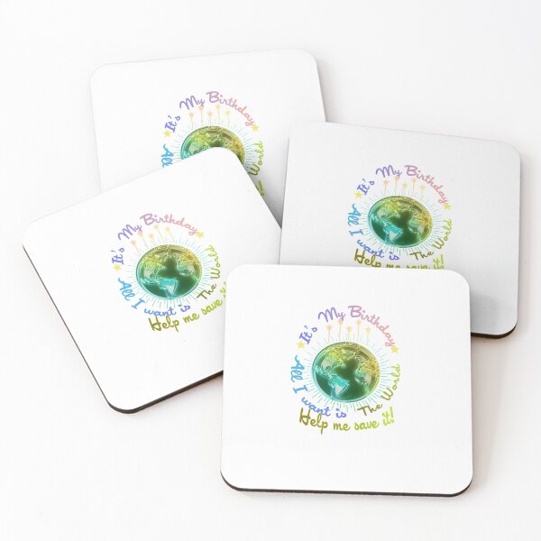 Item preview, Its my Birthday lets save Earth  New Year resolutions to Change your Nature White edition  designed and sold by SpArtk.