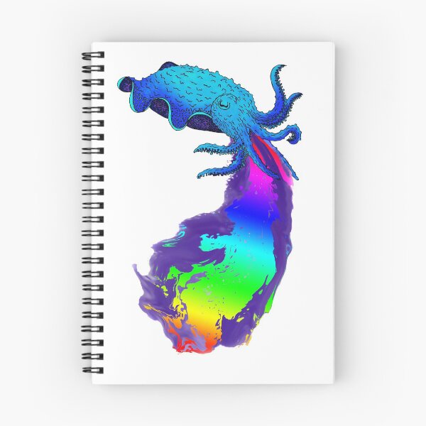 Item preview, Cuttlefish with rainbow ink designed and sold by SubmergeArt.