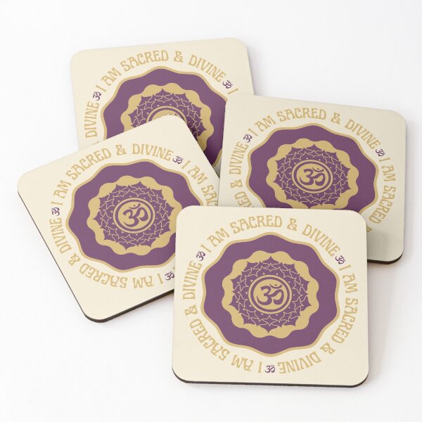 Item preview, I AM SACRED AND DIVINE, SAHASRARA CROWN CHAKRA AFFIRMATION designed and sold by Mercurial Merkaba.