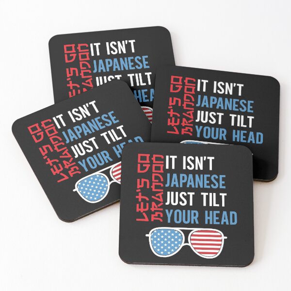 Item preview, It Isn't Japanese Just Tilt Your Head Let's Go Brandon Sunglasses USa Flag designed and sold by clothesy7.