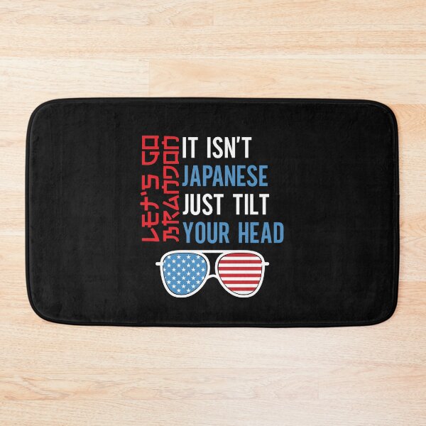 Item preview, It Isn't Japanese Just Tilt Your Head Let's Go Brandon Sunglasses USa Flag designed and sold by clothesy7.