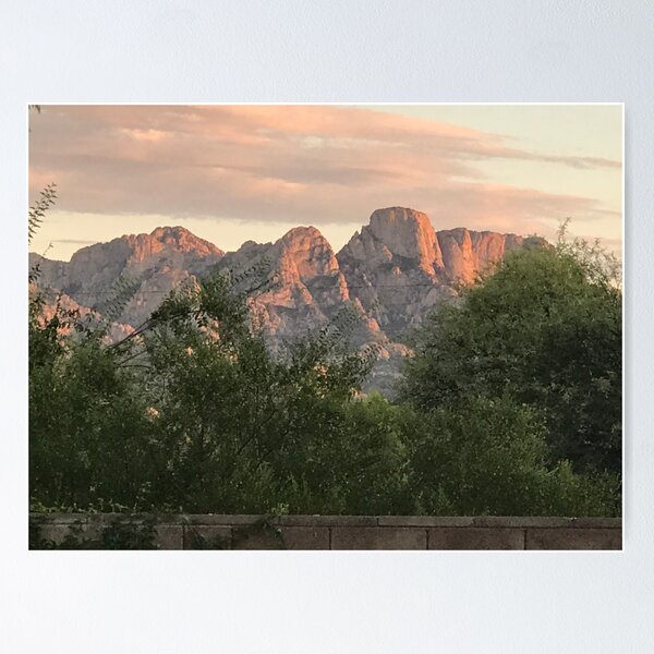 Sunset over the Catalina Mountains Poster