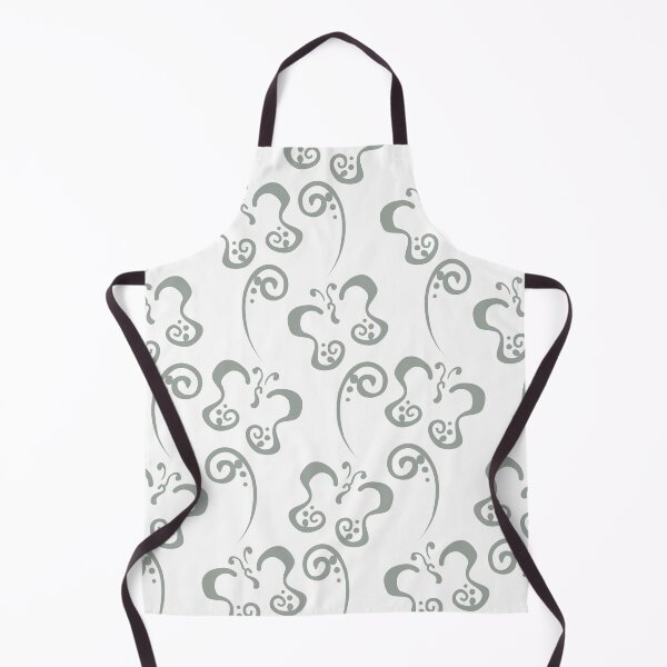 Item preview, Gray and White Butterfly and Scroll Pattern Pairs DE 2022 Trending Color Casting Shadow DE6291 designed and sold by ColorOfTheYears.