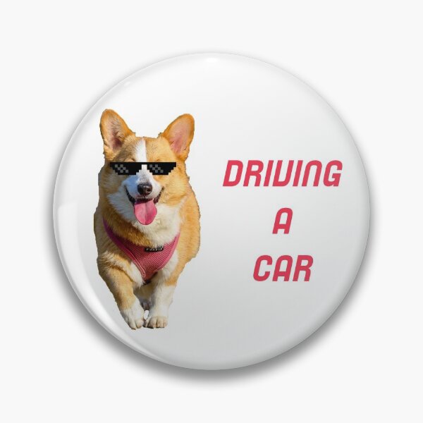 Item preview,  Dog Driving A Car designed and sold by bouymakesart.