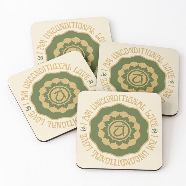 Item preview, I AM UNCONDITIONAL LOVE, ANAHATA HEART CHAKRA AFFIRMATION designed and sold by Mercurial Merkaba.