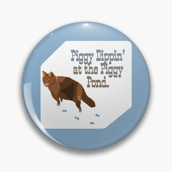Item preview, Piggy Dippin' at the Piggy Pond Tik Tok Meme Cat designed and sold by Xuenxo.