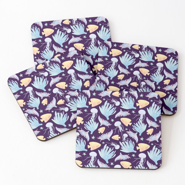 Item preview, World Beach Day Cute Blue Sea Fishes Starfish Jellyfish Socks Swimmers Aquarium Gift Idea Sea Animals Socks  designed and sold by Dr.YesOrNo.