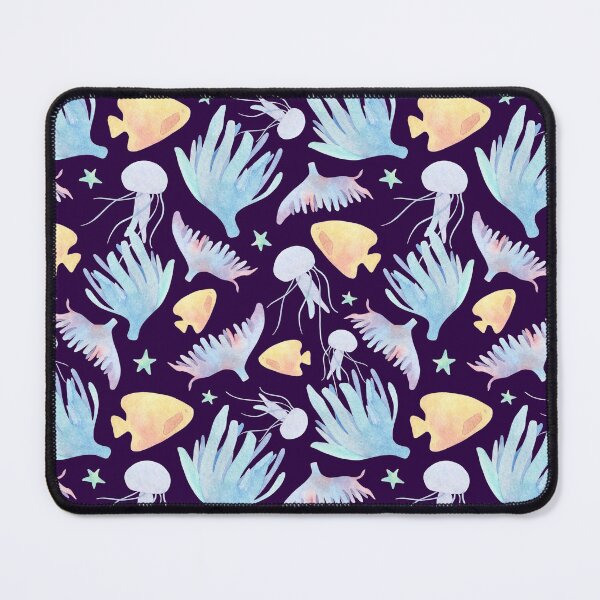 Item preview, World Beach Day Cute Blue Sea Fishes Starfish Jellyfish Socks Swimmers Aquarium Gift Idea Sea Animals Socks  designed and sold by Dr.YesOrNo.