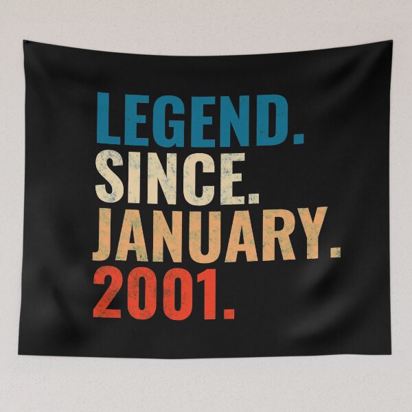 Item preview, Legend Since January 2001 Retro Vintage designed and sold by Teelogic.