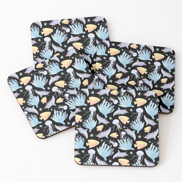 Item preview, World Beach Day Cute Blue Sea Fishes Starfish Jellyfish Socks Swimmers Aquarium Gift Idea Sea Animals Socks  designed and sold by Dr.YesOrNo.