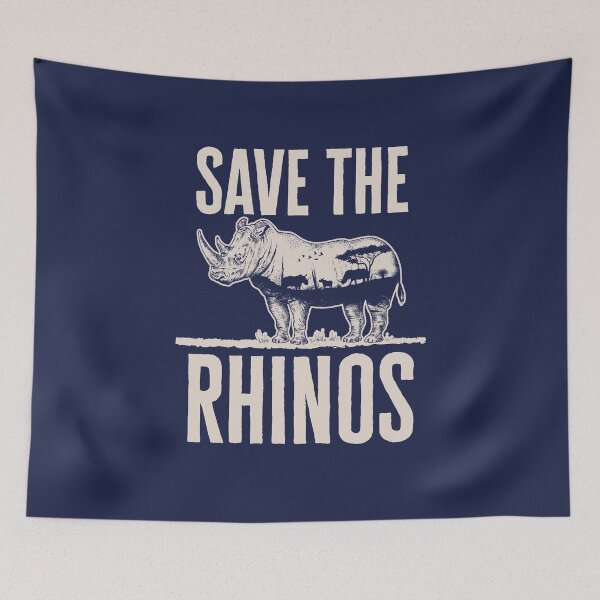 Item preview, Save the Rhinos Wildlife Activist Rhinoceros Lover designed and sold by jaygo.