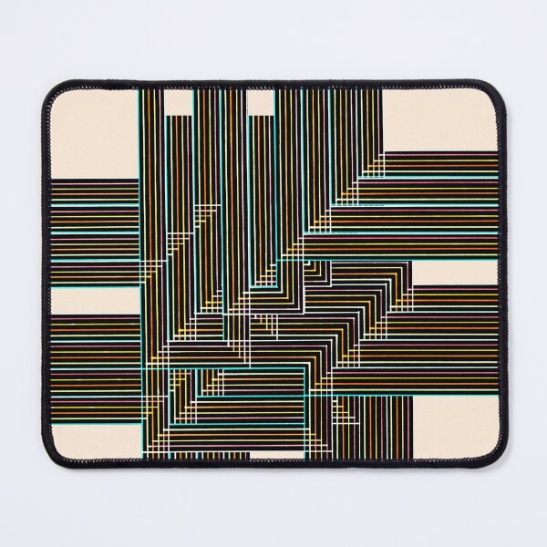 Item preview, Multyplied parallel and perpendicular hand-drawn color pen lines in beige "Geometric Works" designed and sold by Istvan Ocztos.