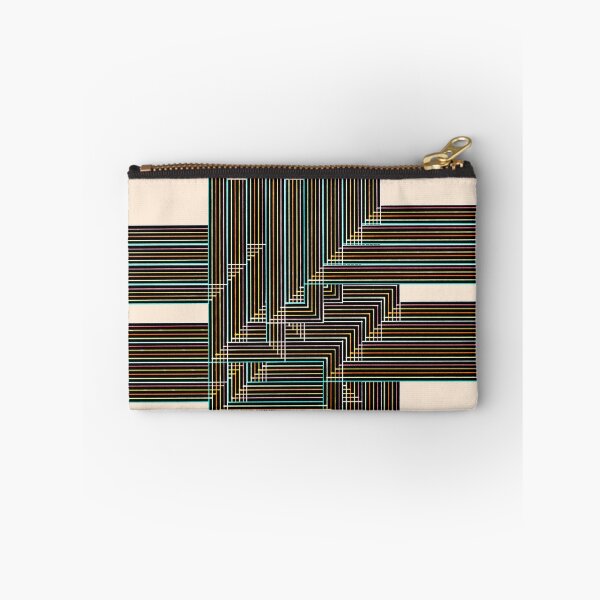 Item preview, Multyplied parallel and perpendicular hand-drawn color pen lines in beige "Geometric Works" designed and sold by Istvan Ocztos.