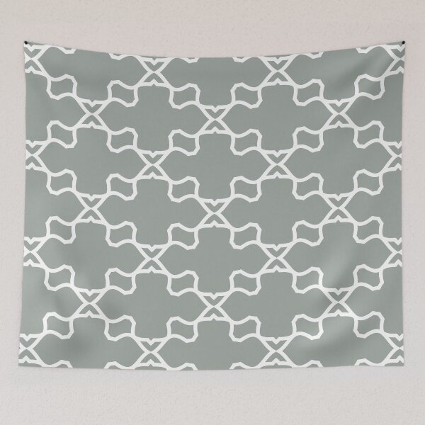 Aperçu de l'œuvre Gray and White Ornamental Shape Pattern 3 Pairs DE 2022 Trending Color Casting Shadow DE6291 créée et vendue par ColorOfTheYears.