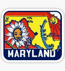 Maryland MD State Vintage Travel Decal Sticker