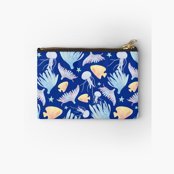Item preview, World Beach Day Cute Blue Sea Fishes Turtles Jellyfish Socks Swimmers Aquarium Gift Idea Sea Animals Socks  designed and sold by Dr.YesOrNo.