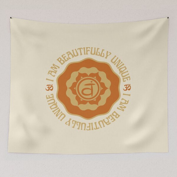 Item preview, I AM BEAUTIFULLY UNIQUE, SVADHISTHANA SACRAL CHAKRA AFFIRMATION designed and sold by Mercurial Merkaba.