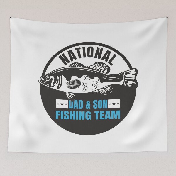 Item preview, National Dad and Son Fishing Team - Bass Fishing Dad Son Fishing Matching designed and sold by thecatcouch.