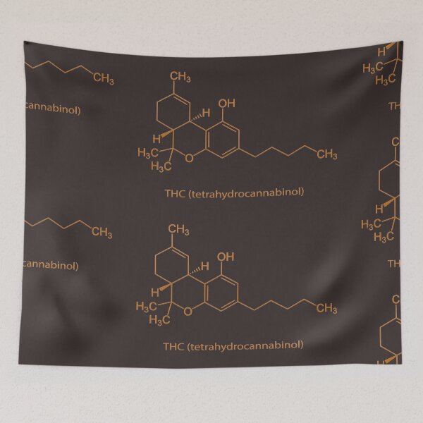 Item preview, Marijuana THC Cannabis Molecule designed and sold by MarijuanaTshirt.