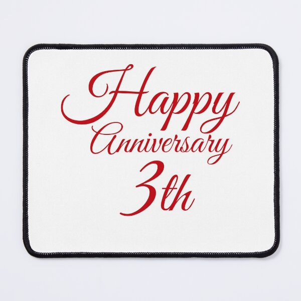 Item preview, happy anniversary 3th designed and sold by win Design.