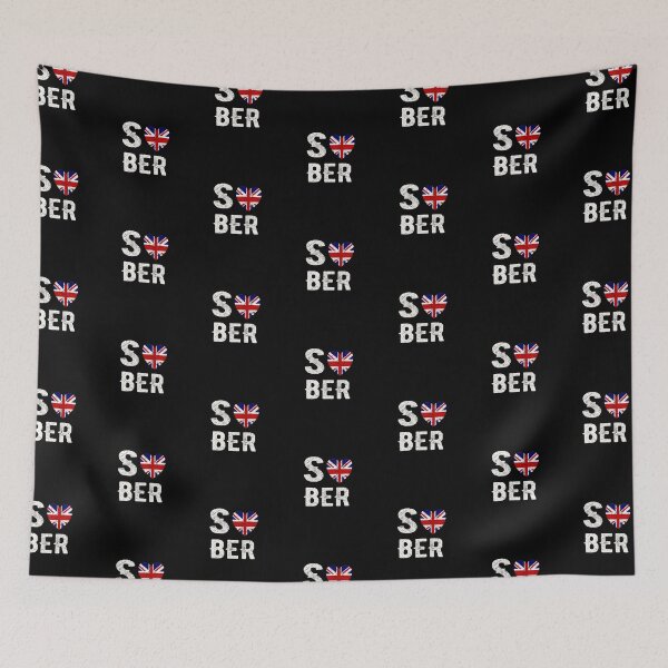 Item preview, Love Sober Union Jack designed and sold by The Sober Frootcake.